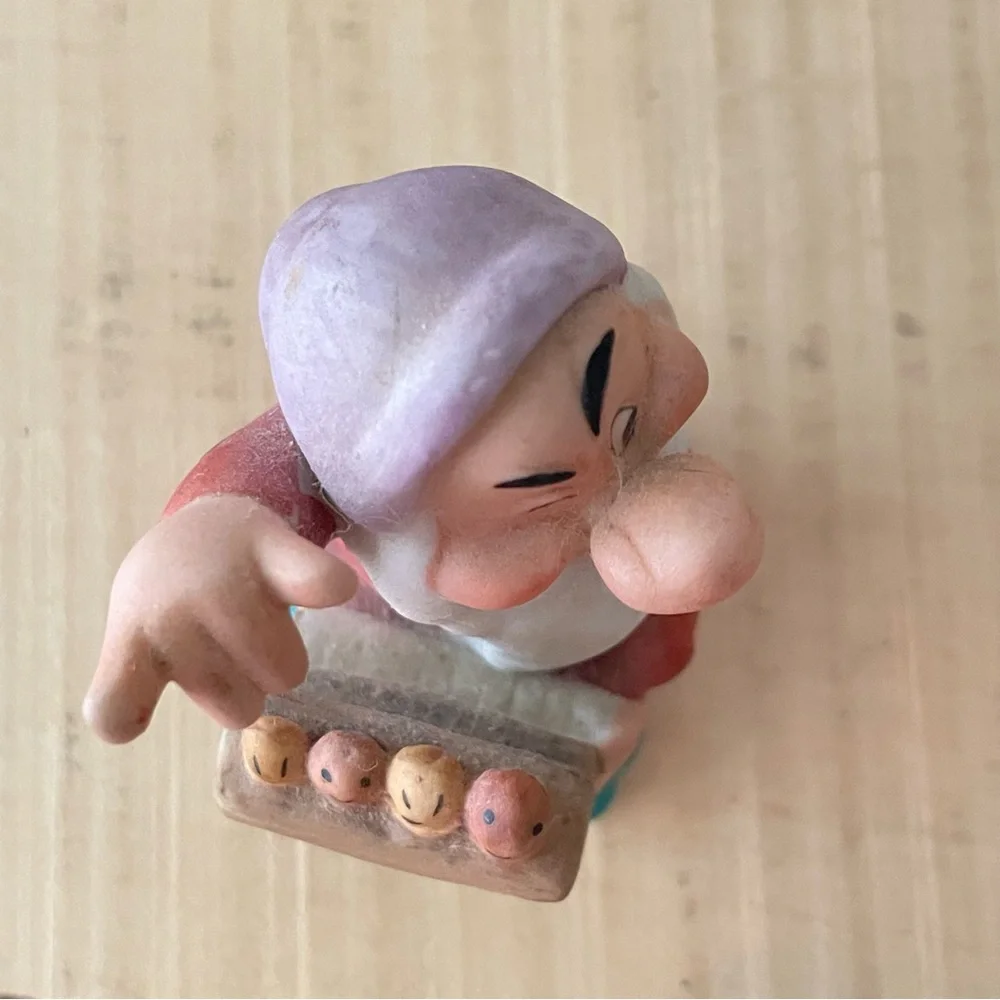 $15 SALE Vintage Disney Grumpy Collectible Ceramic Figurine Snow White Band